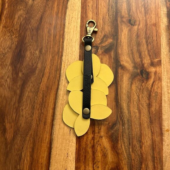 VANILLA Portland Leather Orchid Charm FAST SHIP - Picture 2 of 4